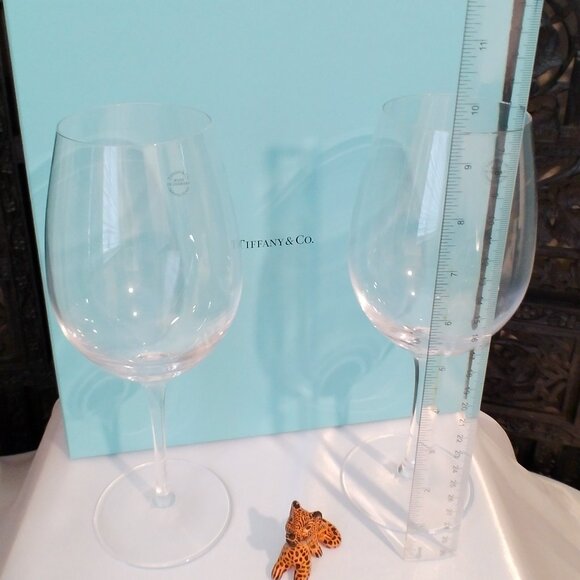 Tiffany & CO Crystal White Wine Glasses Set of 2 - Picture 5 of 5
